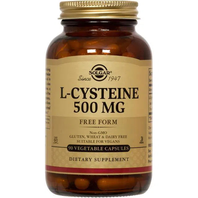 Solgar L-Cysteine 500 mg-90 vegetable capsules-N101 Nutrition