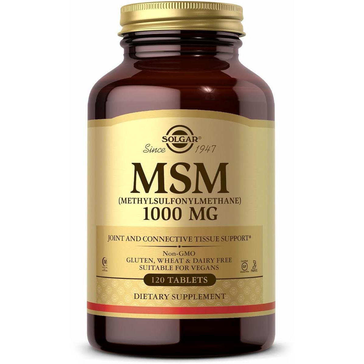 Solgar MSM 1000 mg-120 tablets-N101 Nutrition