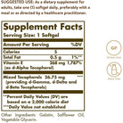 Solgar Naturally Sourced Vitamin E - 268 mg (400 IU)-100 softgels-N101 Nutrition