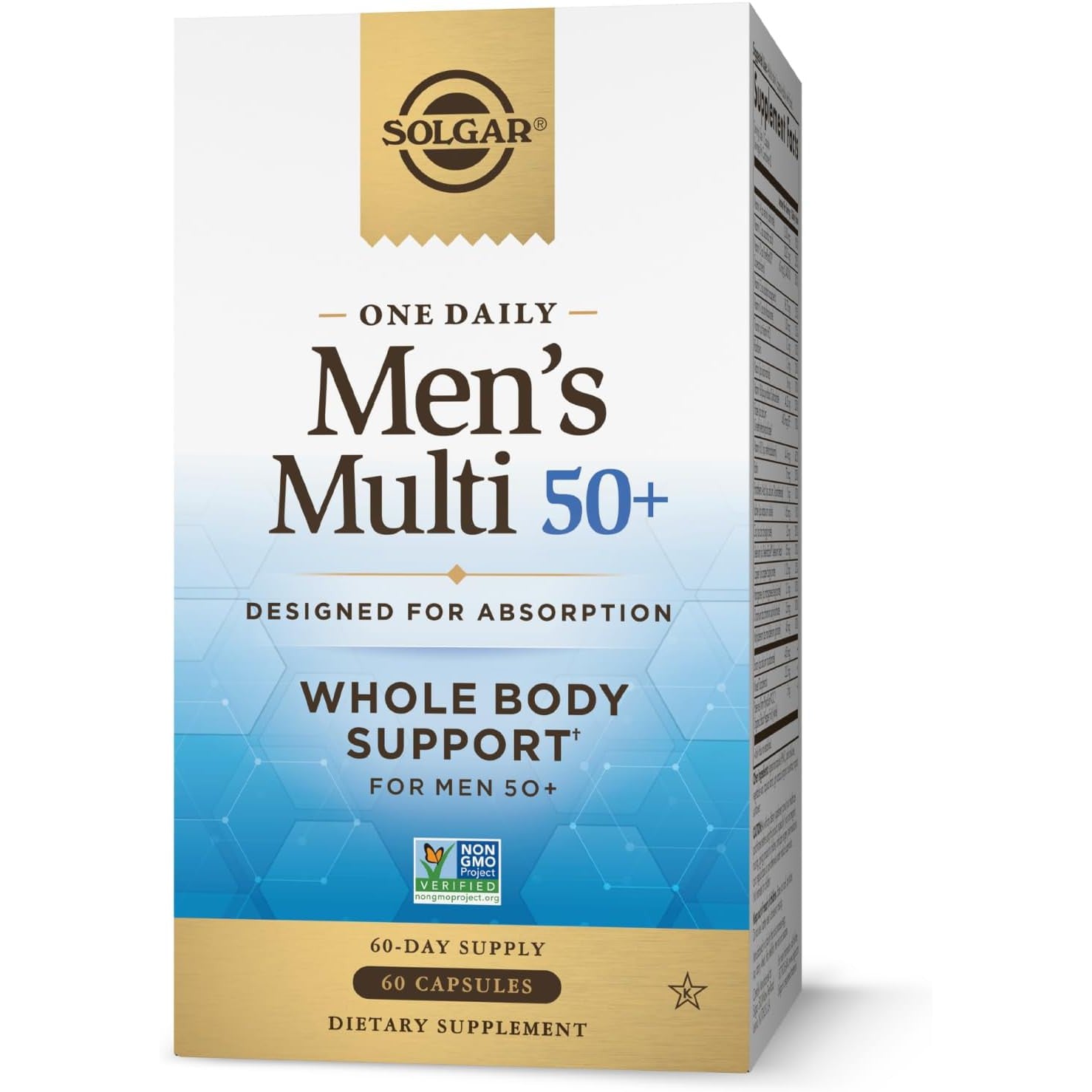 Solgar One Daily Men's Multi 50+-60 capsules-N101 Nutrition