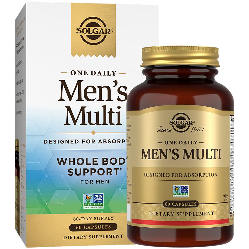 Solgar One Daily Men's Multi-60 capsules-N101 Nutrition