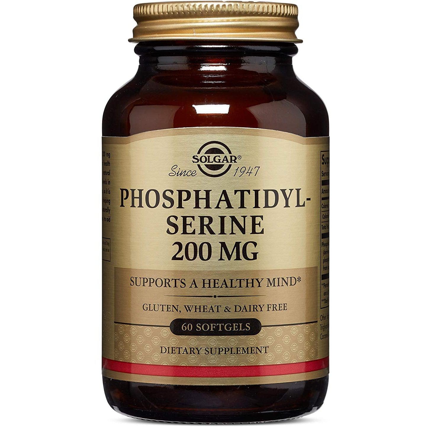 Solgar Phosphatidylserine 200 mg-60 softgels-N101 Nutrition