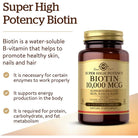 Solgar Super High Potency Biotin 10,000 mcg-N101 Nutrition