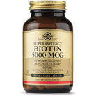 Solgar Super Potency Biotin 5000 mcg-100 vegetable capsules-N101 Nutrition