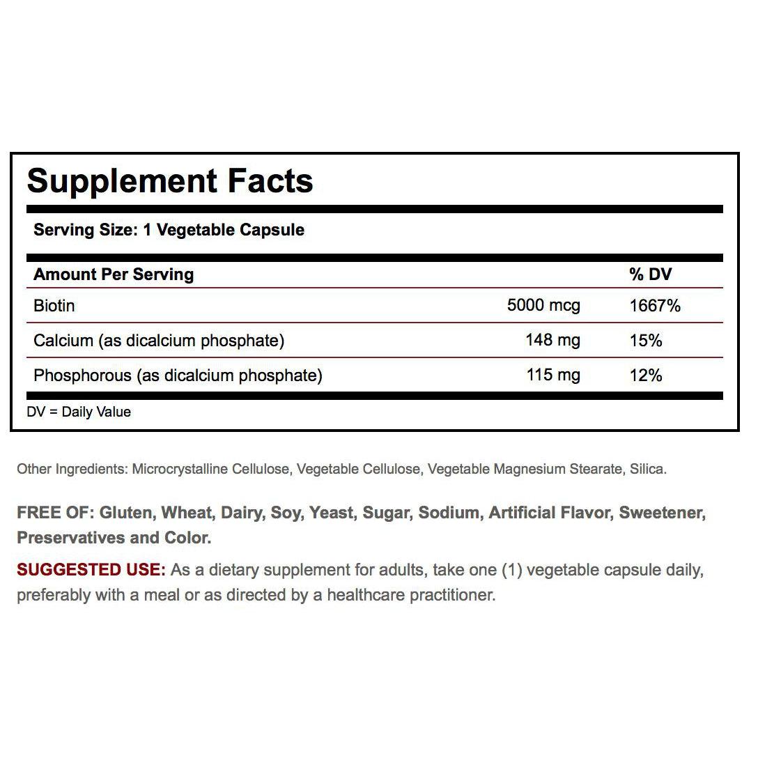 Solgar Super Potency Biotin 5000 mcg-N101 Nutrition