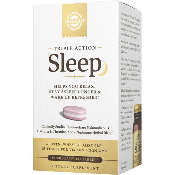 Solgar Triple Action Sleep-60 tri-layered tablets-N101 Nutrition