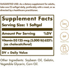 Solgar Vitamin D3 Softgels - 125 mcg (5000 IU)-100 softgels-N101 Nutrition