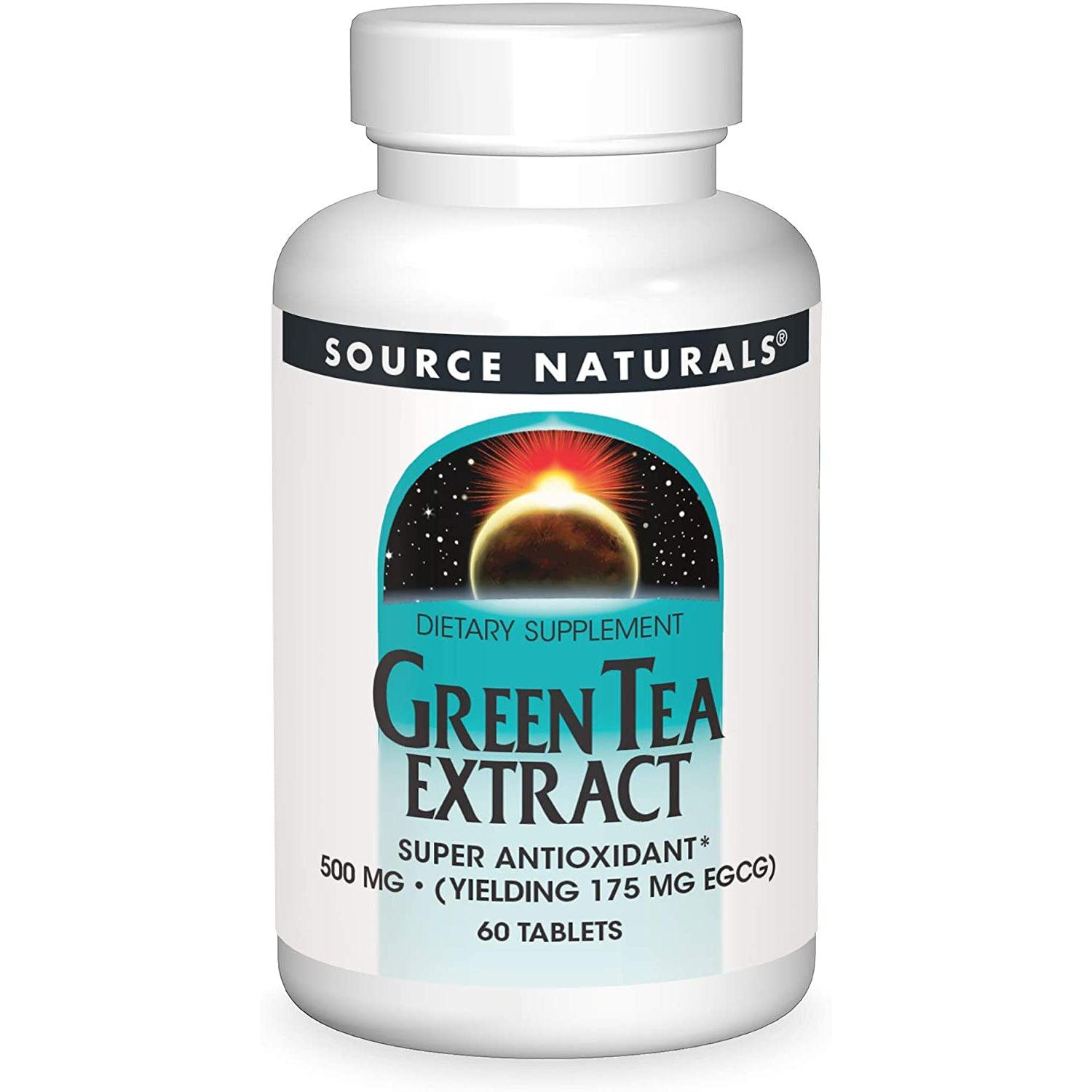 Source Naturals Green Tea Extract 500 mg-60 tablets-N101 Nutrition