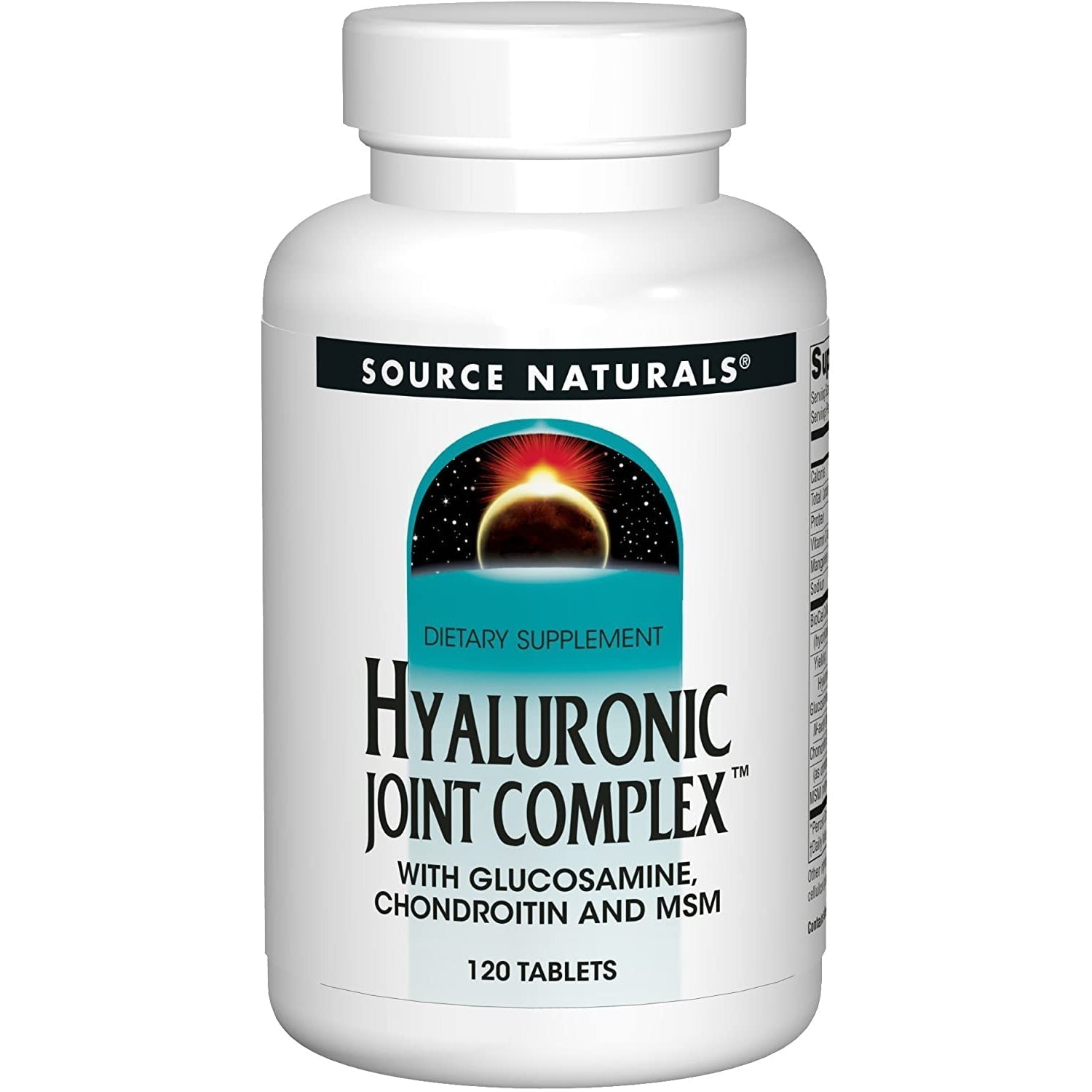 Source Naturals Hyaluronic Joint Complex-120 tablets-N101 Nutrition