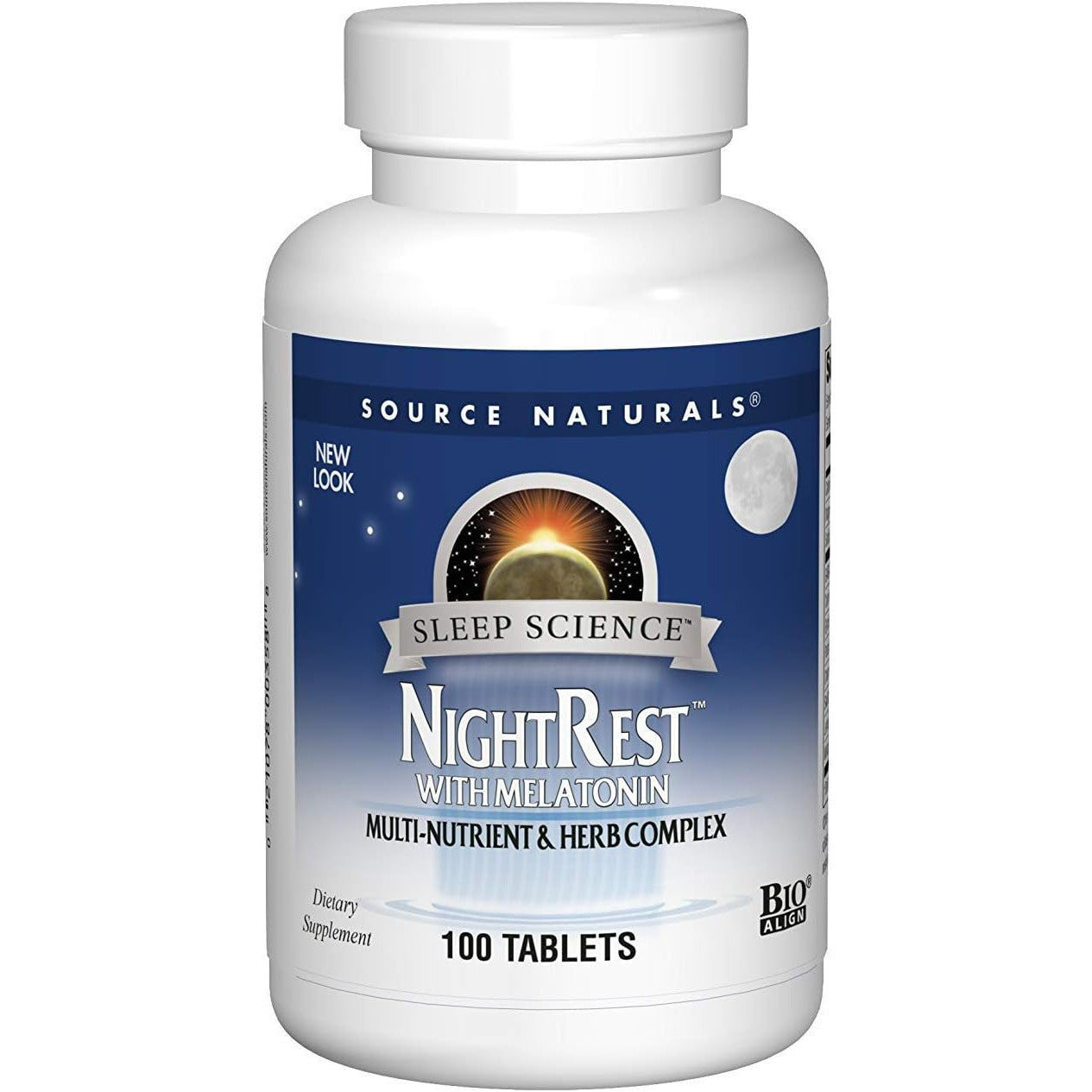 Source Naturals NightRest with Melatonin-100 tablets-N101 Nutrition