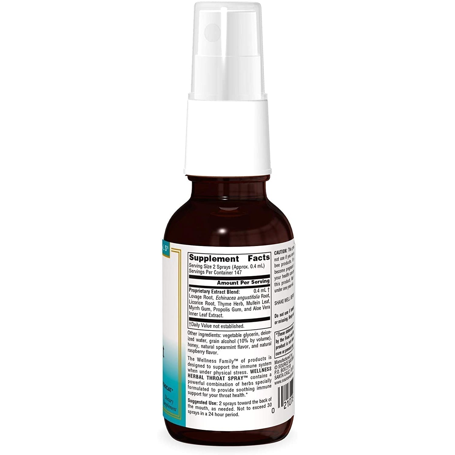 Source Naturals Wellness Herbal Throat Spray-N101 Nutrition