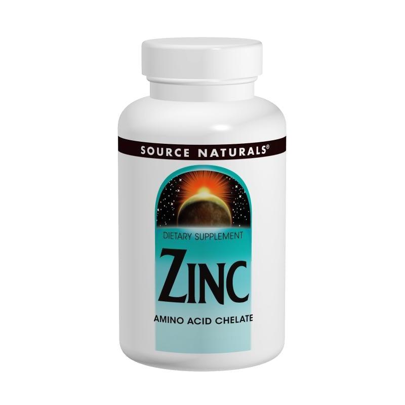 Source Naturals Zinc Amino Acid Chelate 50 mg-250 tablets-N101 Nutrition