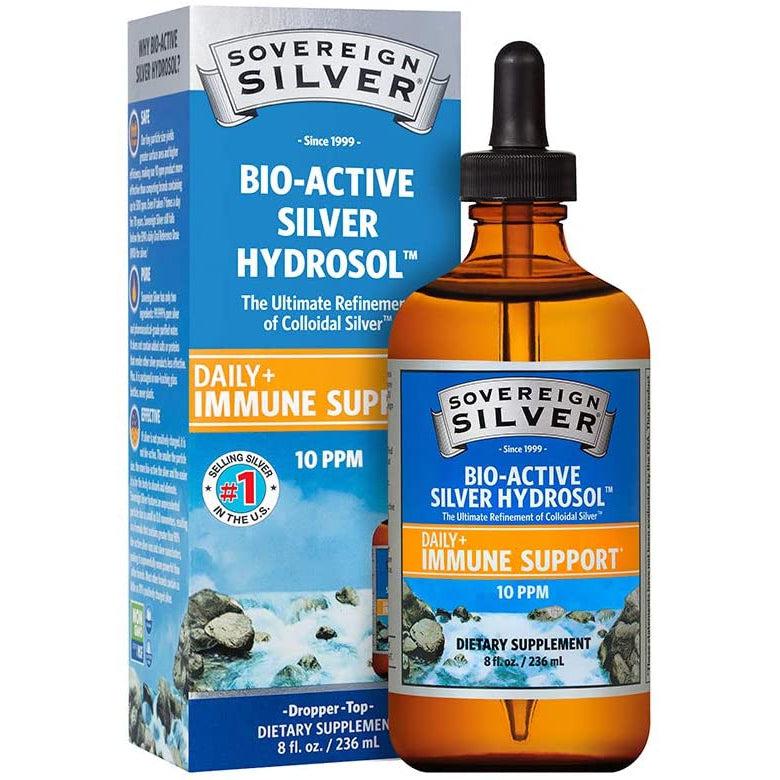 Sovereign Silver Hydrosol 10 PPM (Dropper-Top)-8 fl oz (236 mL) (BEST BY 02/2028 - FINAL SALE / NO RETURNS)-N101 Nutrition
