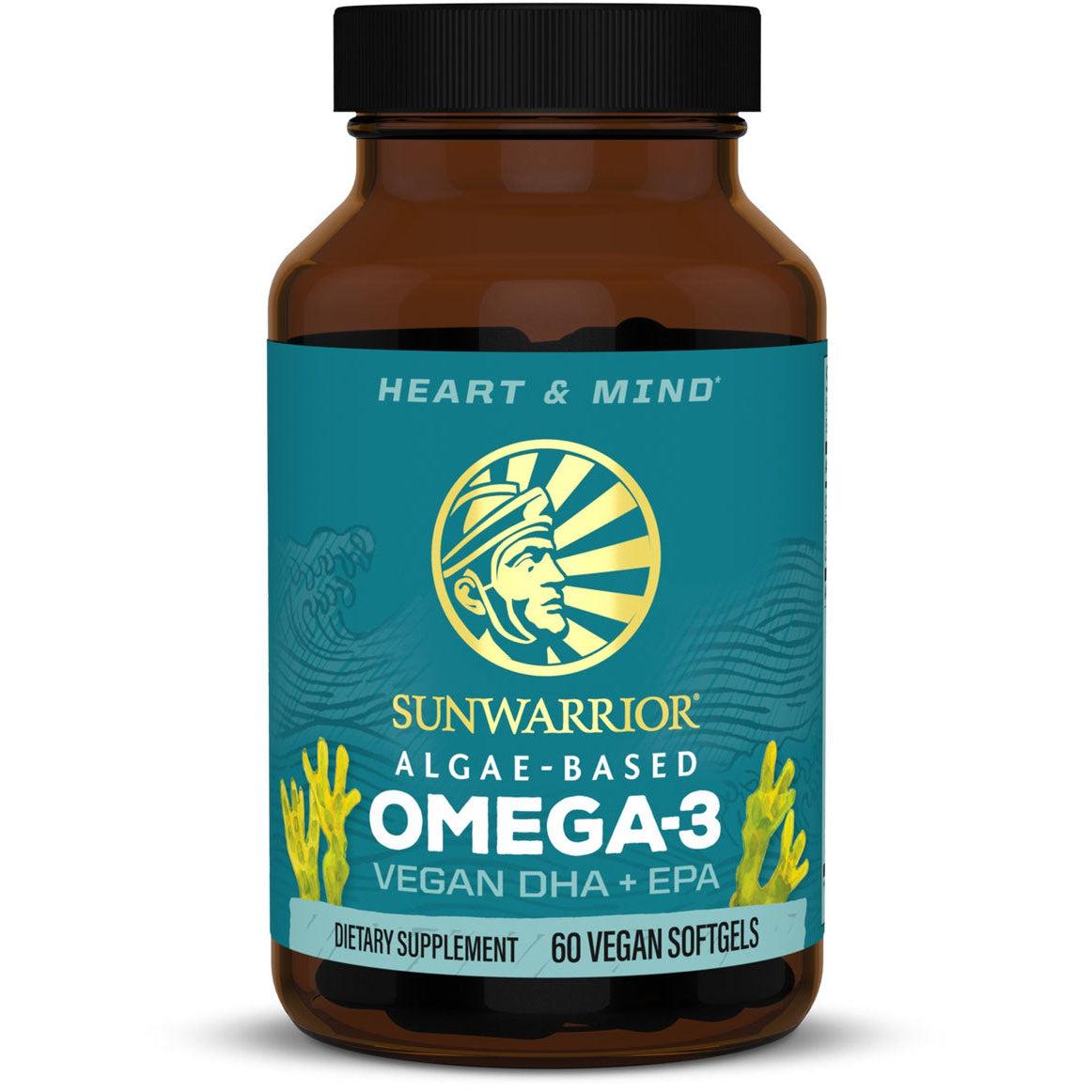 Sunwarrior Algae-Based Omega-3 Vegan DHA & EPA-60 vegan softgels-N101 Nutrition