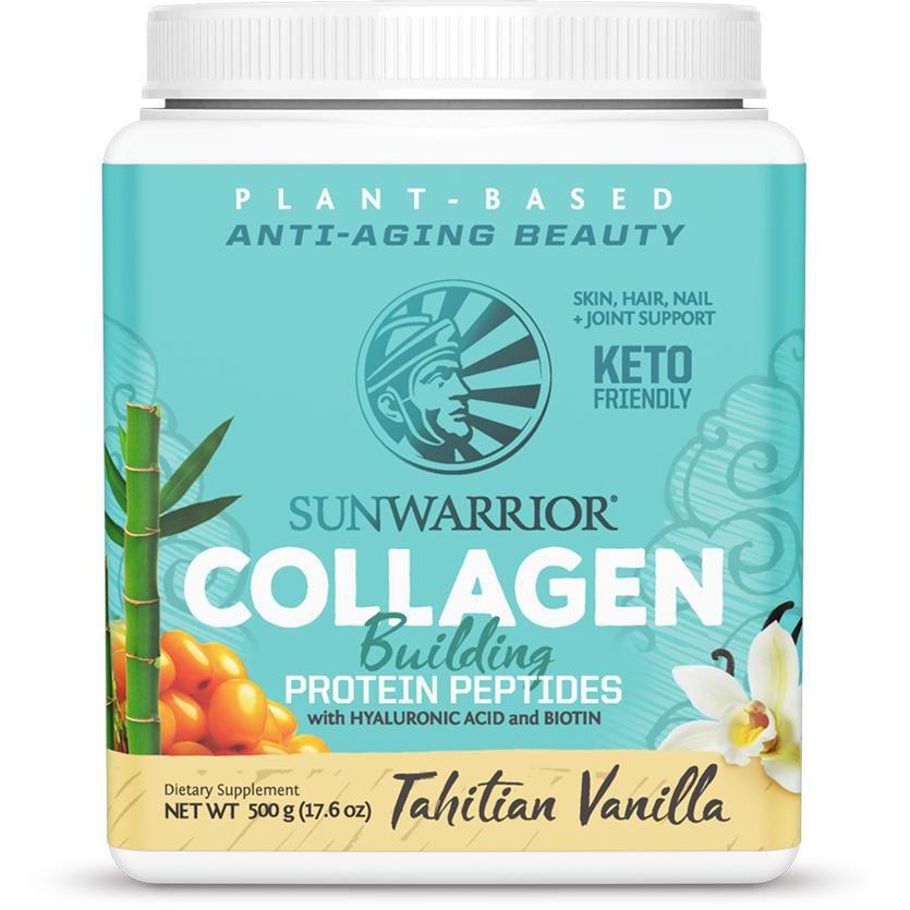 Sunwarrior Collagen Building Protein Peptides-Tahitian Vanilla-20 servings (500 g)-N101 Nutrition