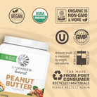 Sunwarrior Organic Peanut Butter Powder-N101 Nutrition