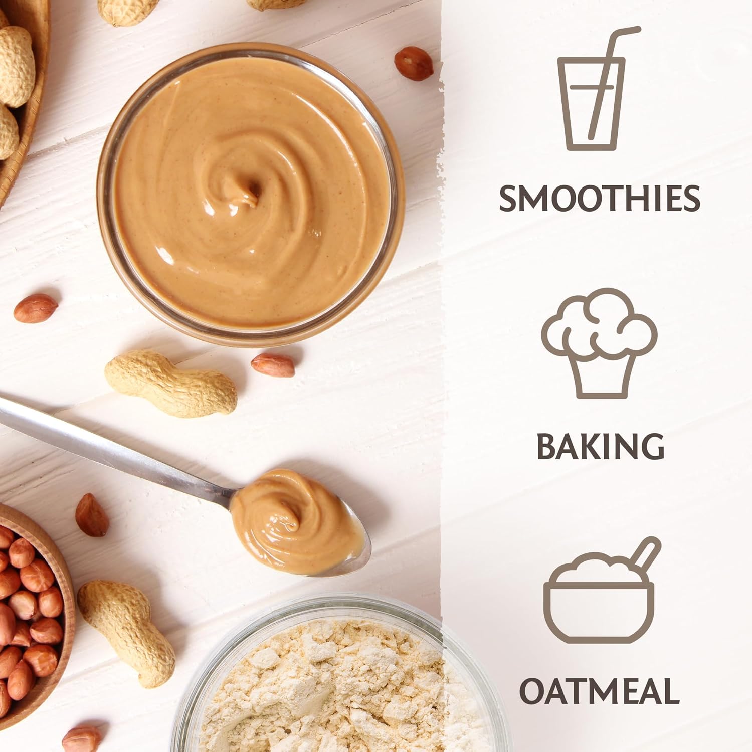 Sunwarrior Organic Peanut Butter Powder-N101 Nutrition