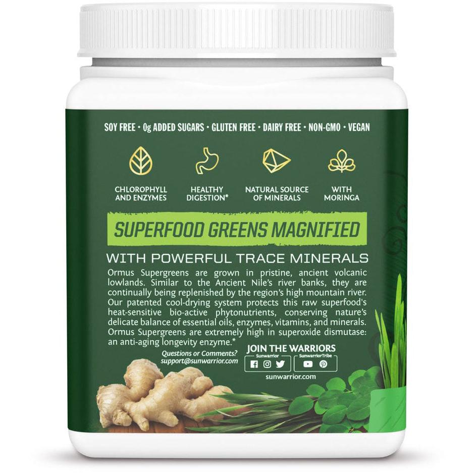Sunwarrior Ormus Super Greens-N101 Nutrition