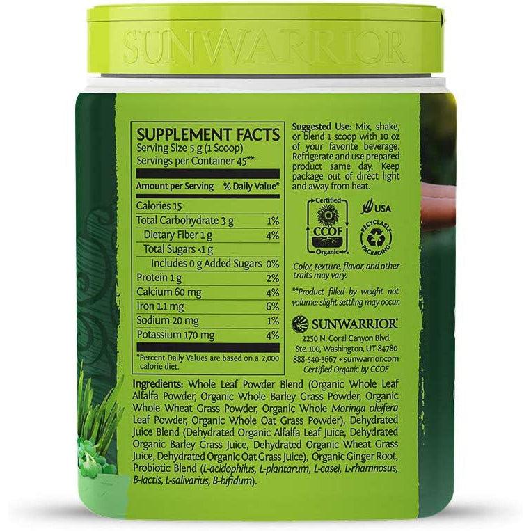 Sunwarrior Ormus Super Greens-45 servings (225 g)-Natural-N101 Nutrition