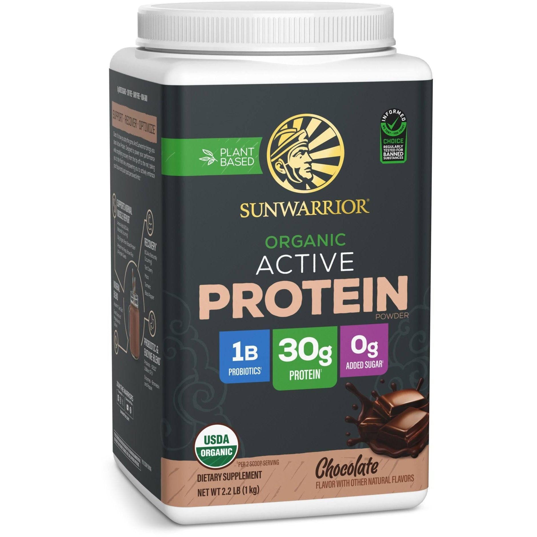 Sunwarrior Sport Active Protein-20 servings-Chocolate-N101 Nutrition