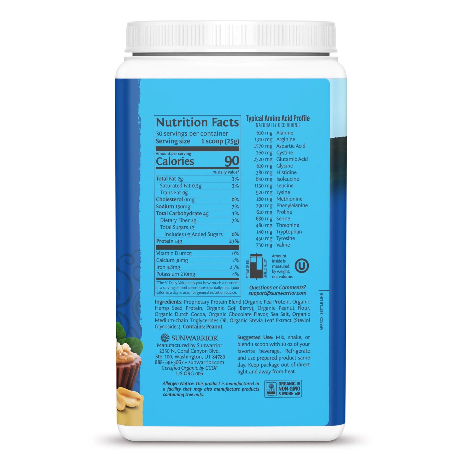 Sunwarrior Warrior Blend Organic Protein-N101 Nutrition