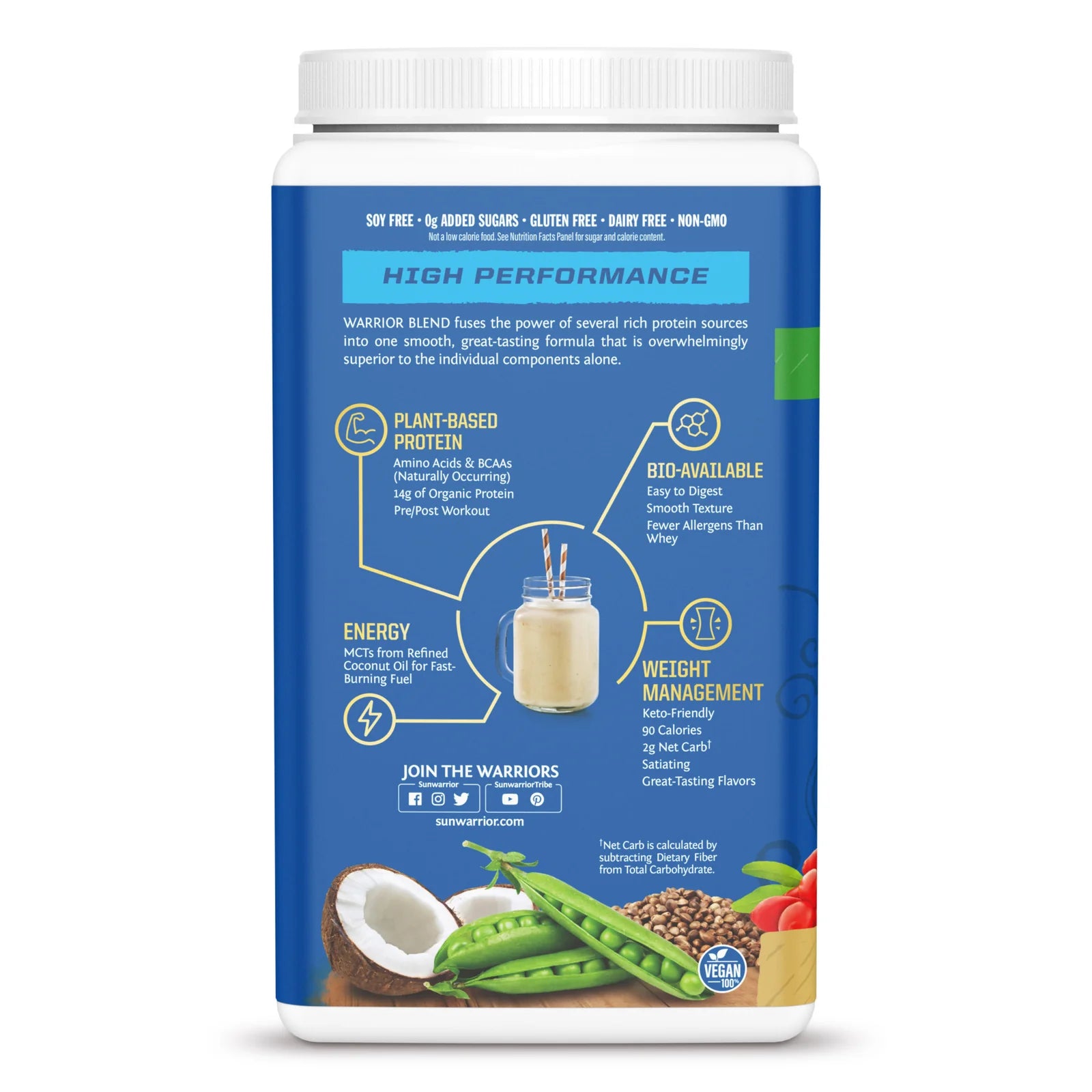 Sunwarrior Warrior Blend Organic Protein-N101 Nutrition