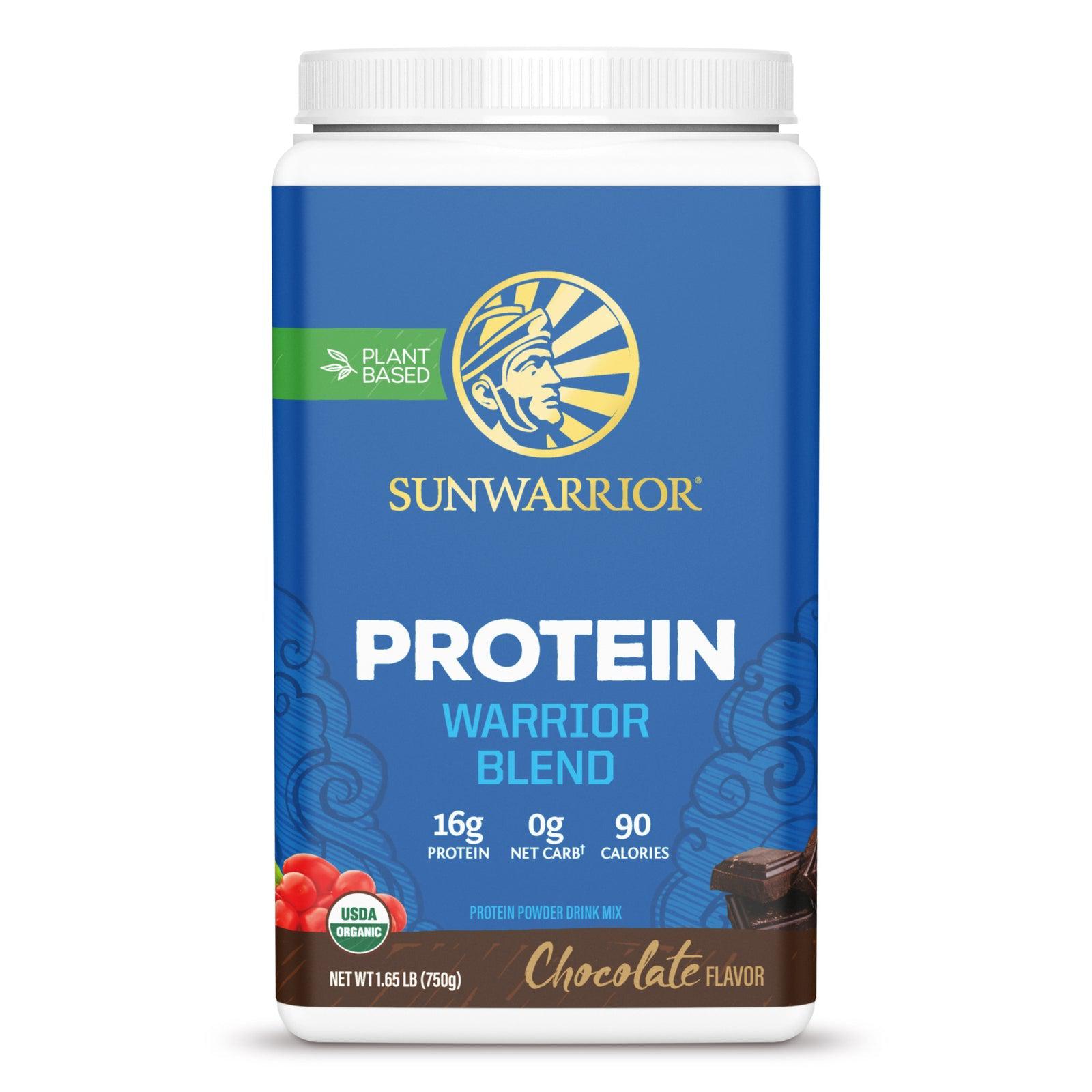 Sunwarrior Warrior Blend Protein-30 servings (750 g)-Chocolate-N101 Nutrition