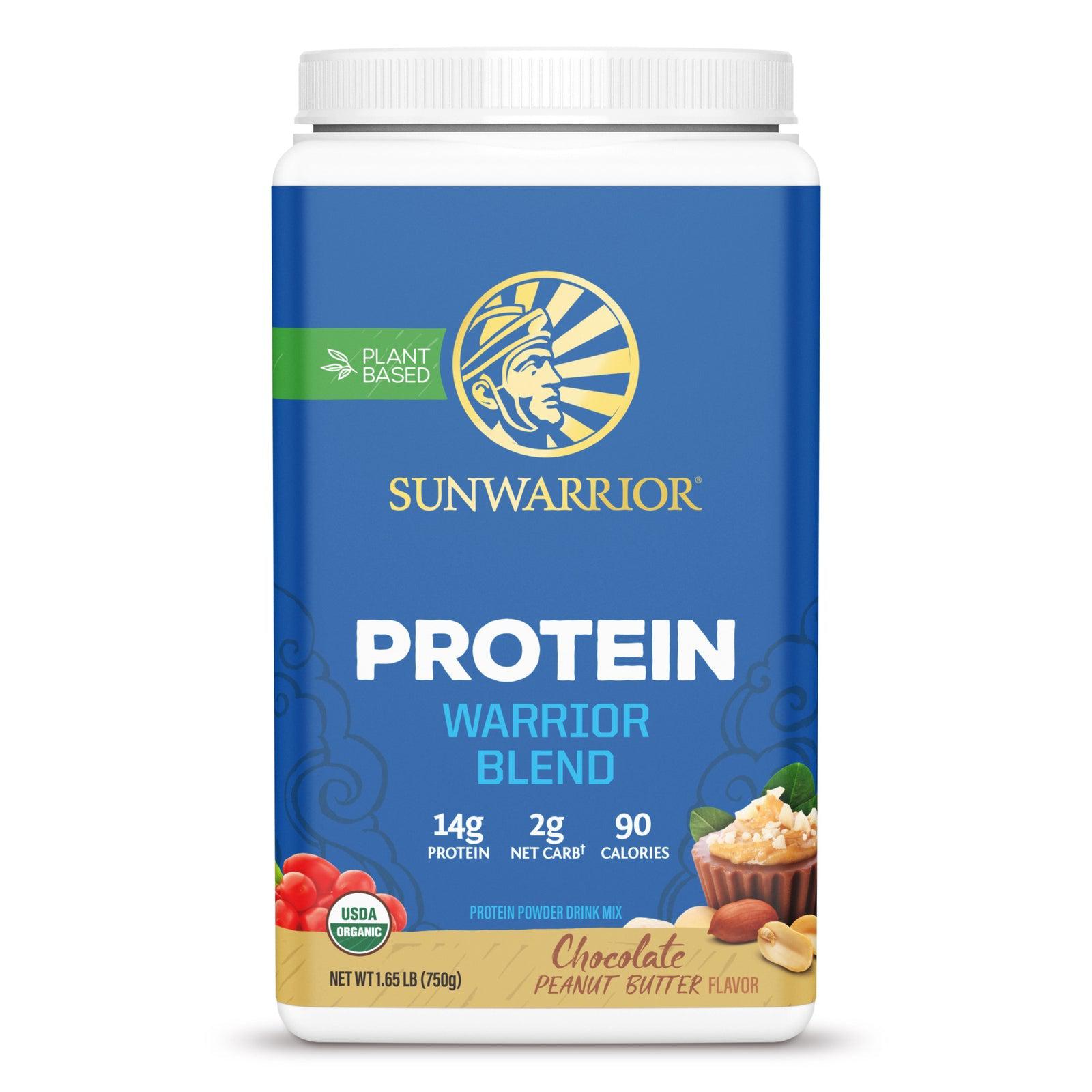 Sunwarrior Warrior Blend Protein-30 servings (750 g)-Chocolate Peanut Butter-N101 Nutrition