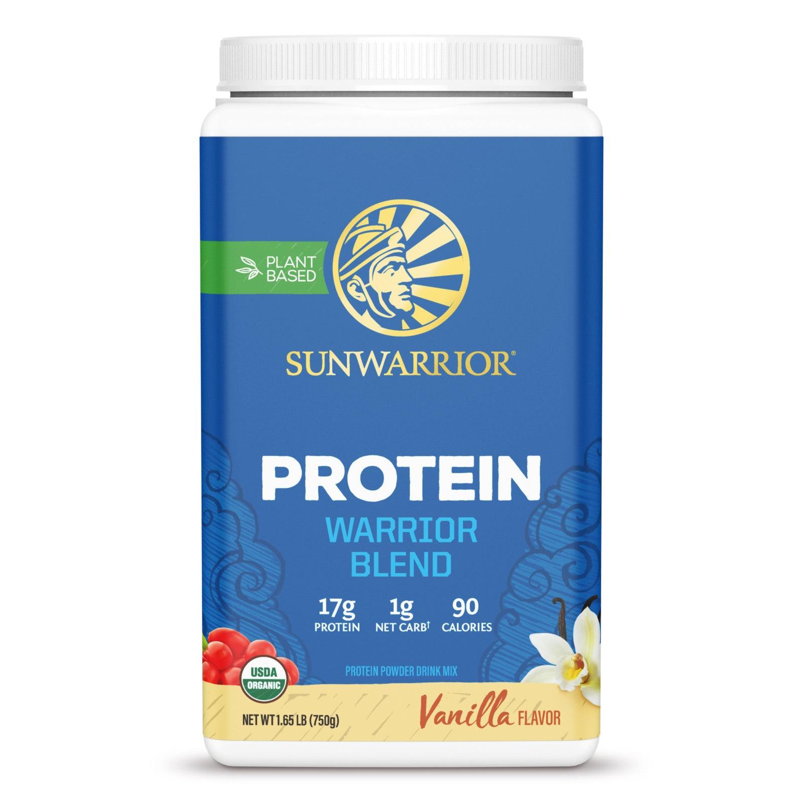 Sunwarrior Warrior Blend Protein-30 servings (750 g)-Vanilla-N101 Nutrition