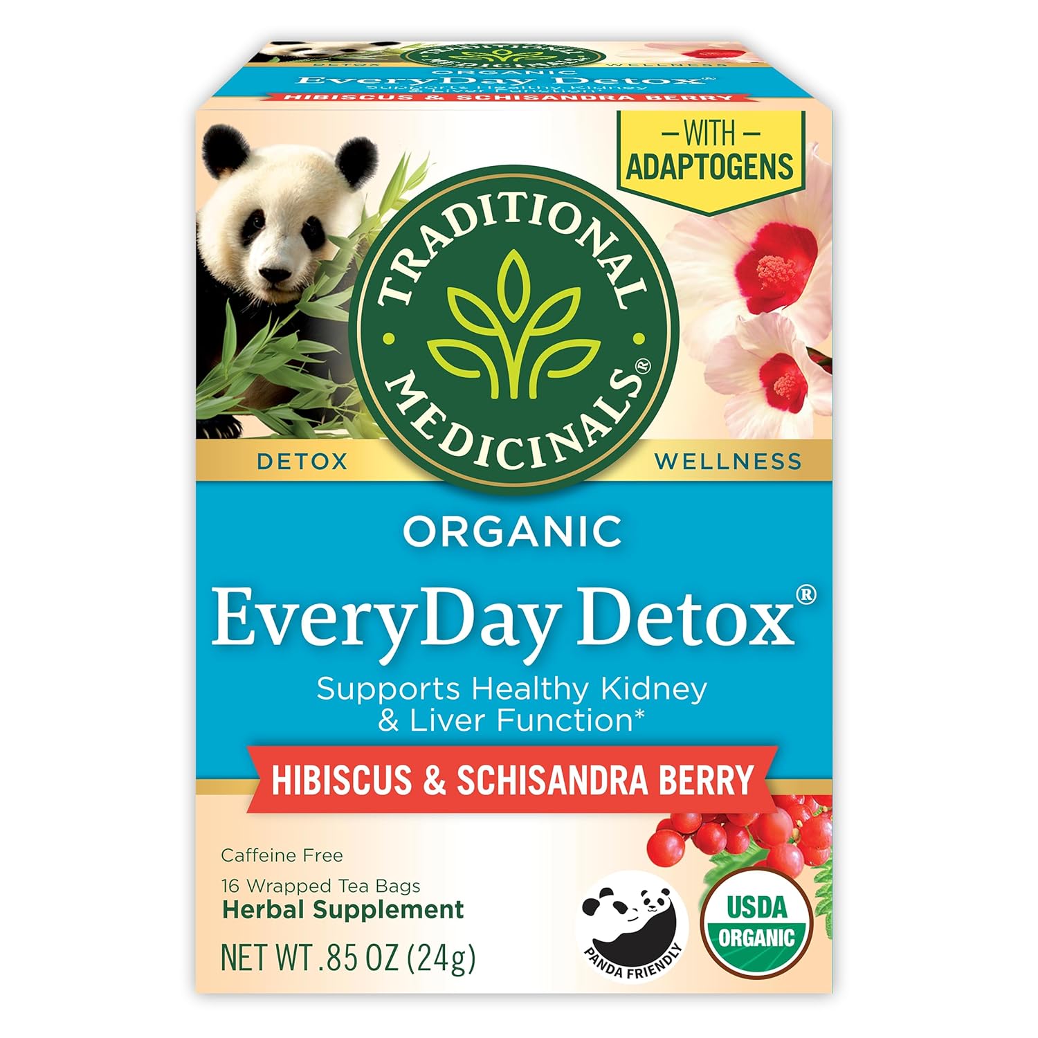 Traditional Medicinals EveryDay Detox® Schisandra Berry-16 bags-N101 Nutrition