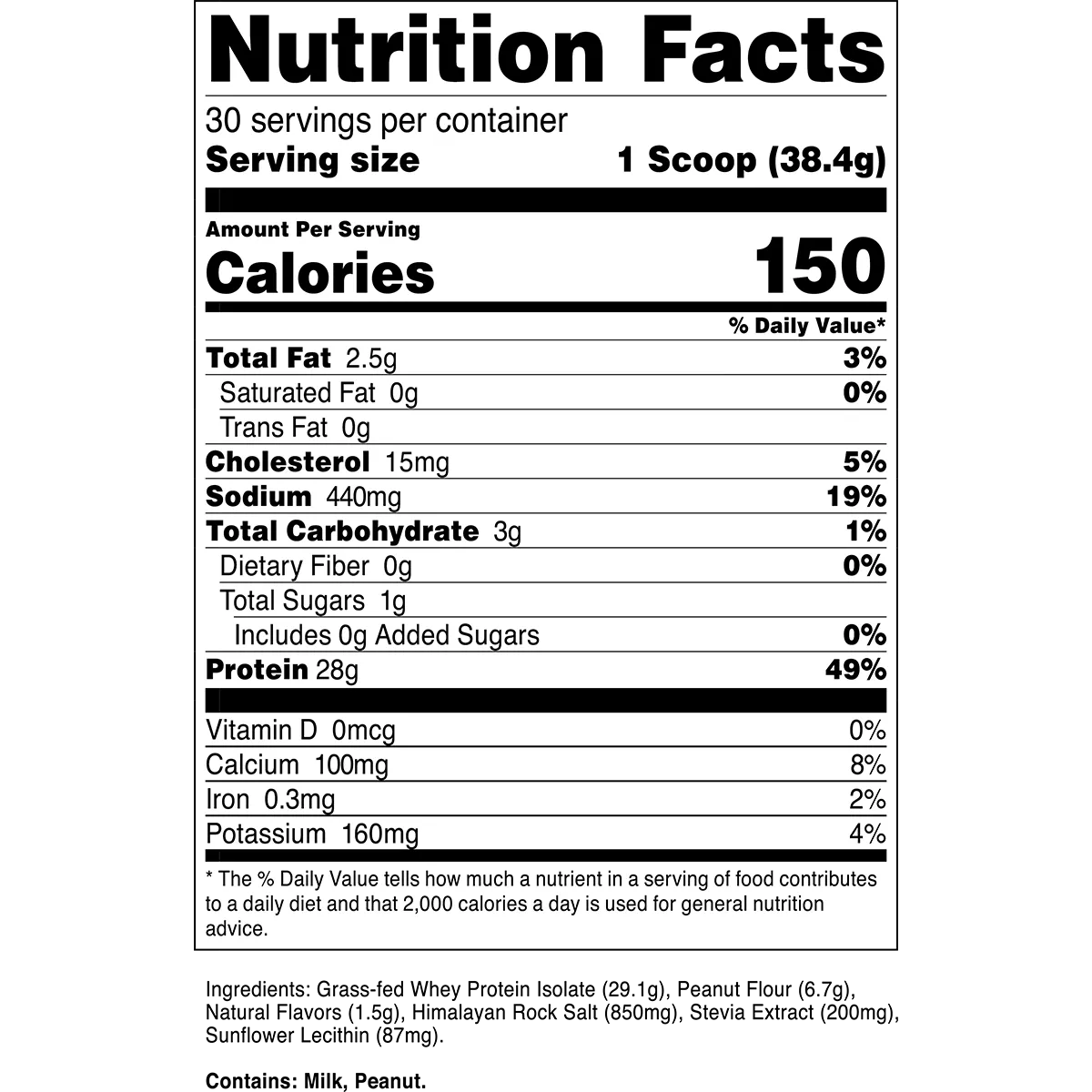 Transparent Labs 100% Grass-Fed Whey Protein Isolate-N101 Nutrition
