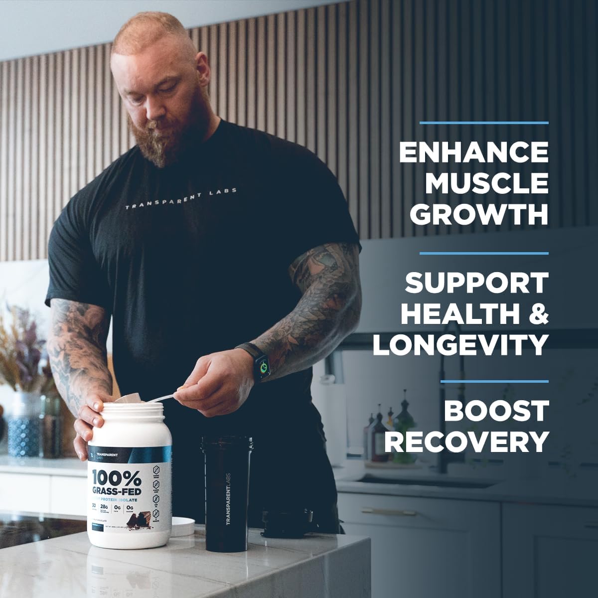 Transparent Labs 100% Grass-Fed Whey Protein Isolate-N101 Nutrition