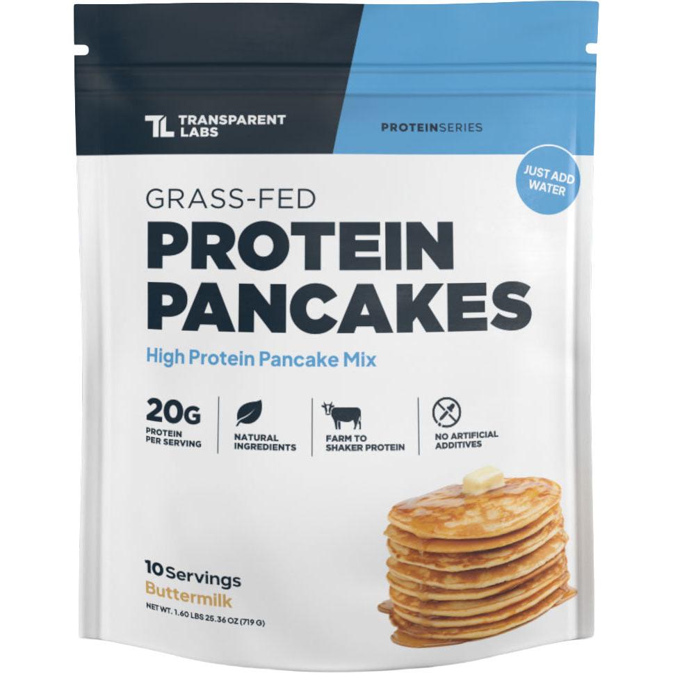 Transparent Labs Grass-Fed Protein Pancakes-10 servings-Buttermilk-N101 Nutrition