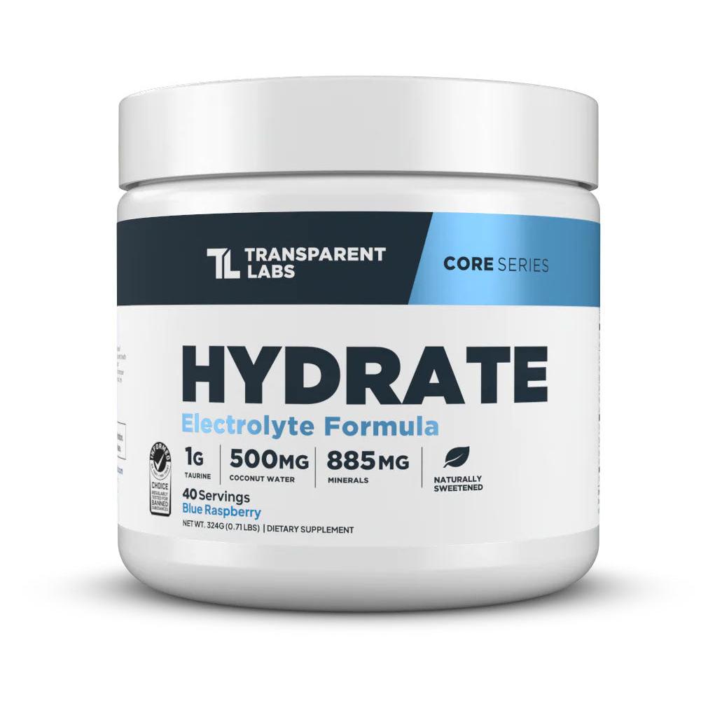 Transparent Labs Hydrate-40 servings-Blue Raspberry-N101 Nutrition