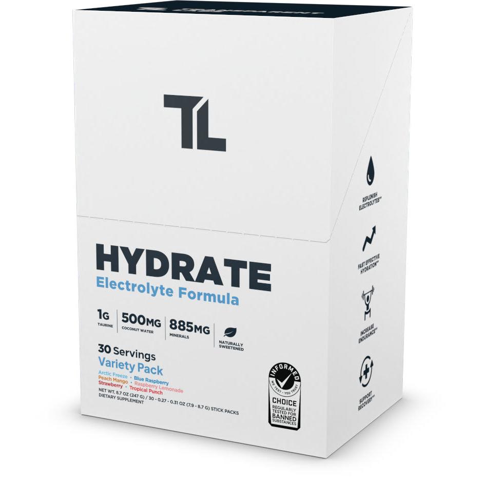 Transparent Labs Hydrate Stick Packs-30 servings-Variety-N101 Nutrition