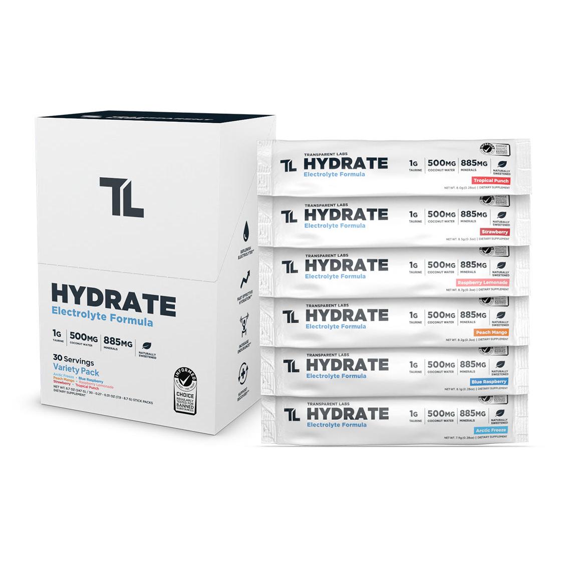 Transparent Labs Hydrate Stick Packs-N101 Nutrition