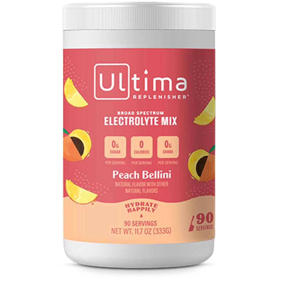 Ultima Replenisher Electrolyte Drink Mix-90 servings-Peach Belliini-N101 Nutrition