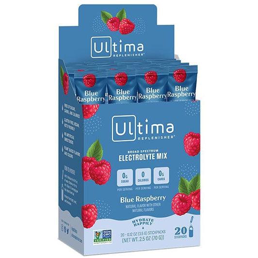 Ultima Replenisher Electrolyte Drink Mix Stickpacks-20 stickpacks-Blue Raspberry-N101 Nutrition