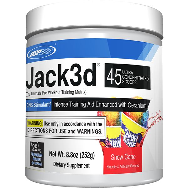 USPlabs Jack3d-45 servings (250 g)-Snow Cone-N101 Nutrition