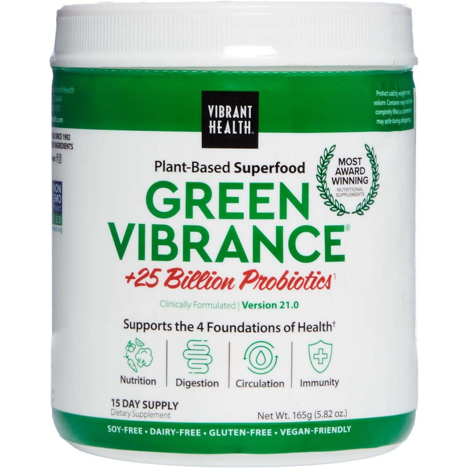 Vibrant Health Green Vibrance-15 servings (177 g)-N101 Nutrition