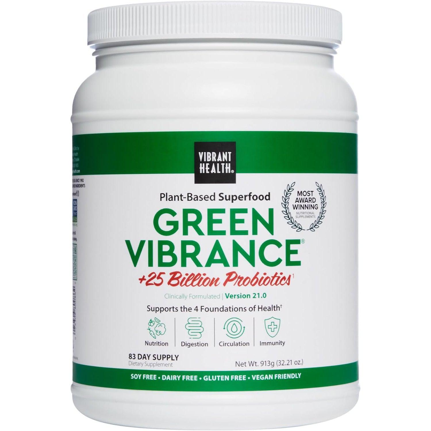 Vibrant Health Green Vibrance-83 servings (913 g) Bulk/Economy Size-N101 Nutrition