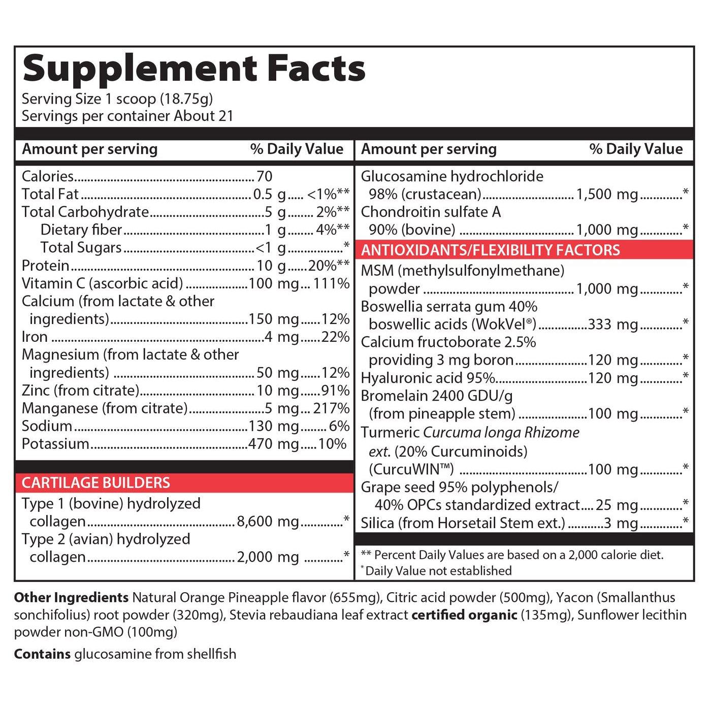 Vibrant Health Joint Vibrance-21 servings (384 g)-N101 Nutrition