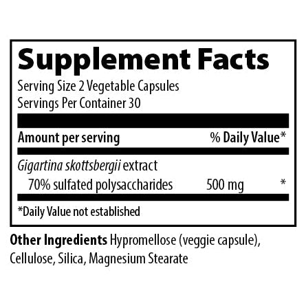 Vibrant Health Red Marine Algae-N101 Nutrition