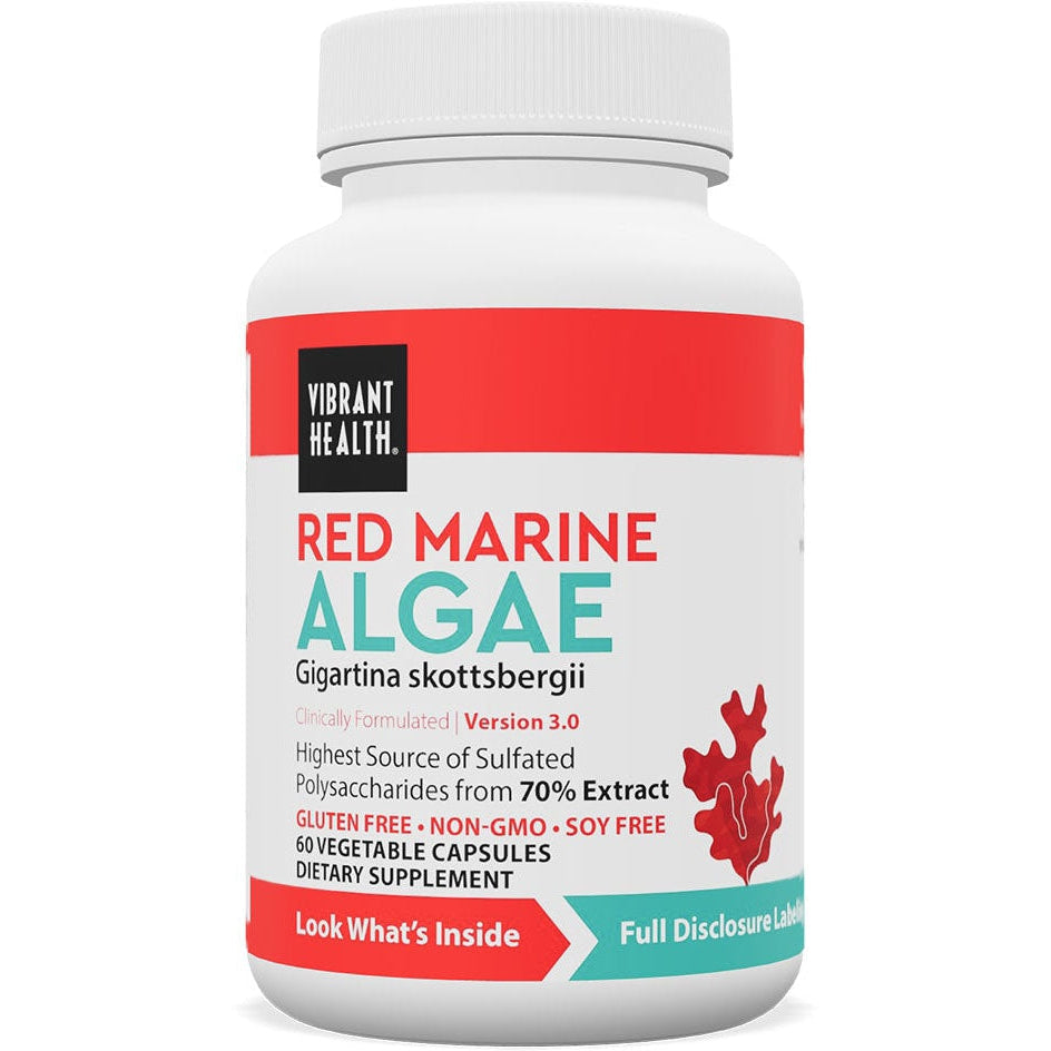 Vibrant Health Red Marine Algae-60 vegetable capsules-N101 Nutrition
