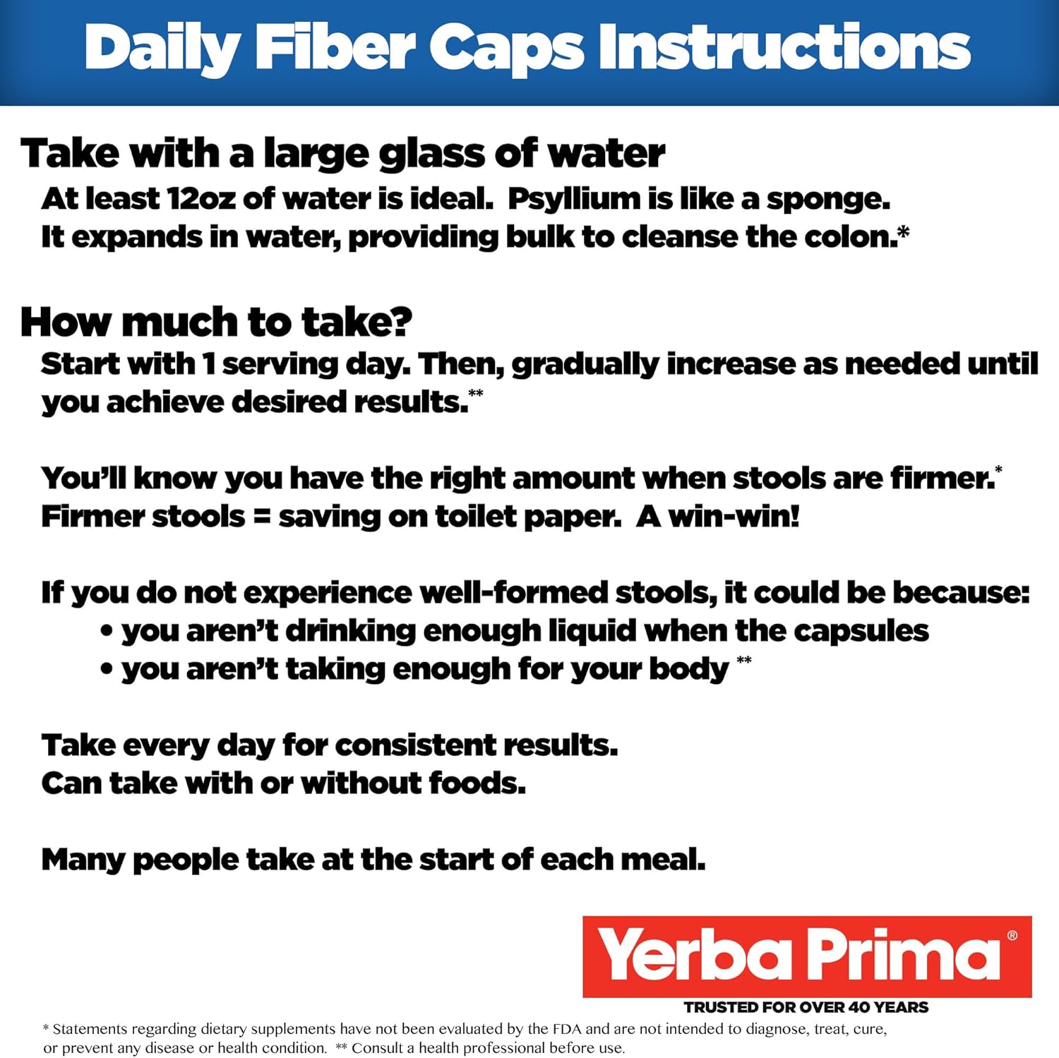 Yerba Prima Daily Fiber Caps-N101 Nutrition
