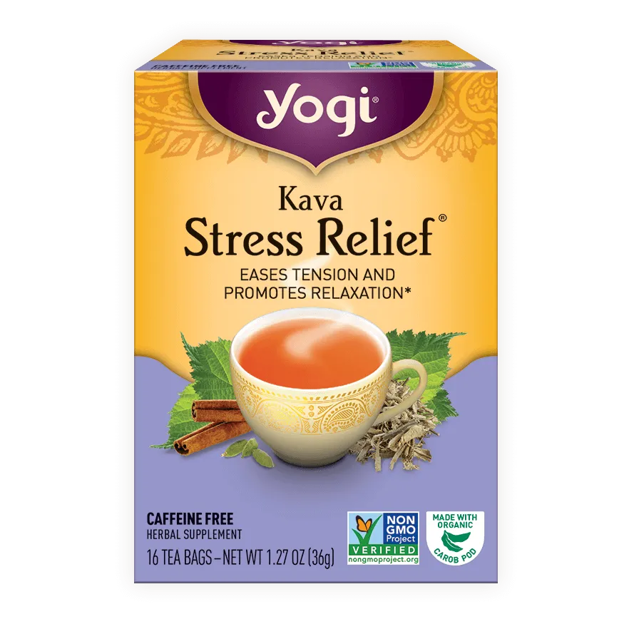 Yogi Tea Kava Stress Relief Tea-16 tea bags-N101 Nutrition