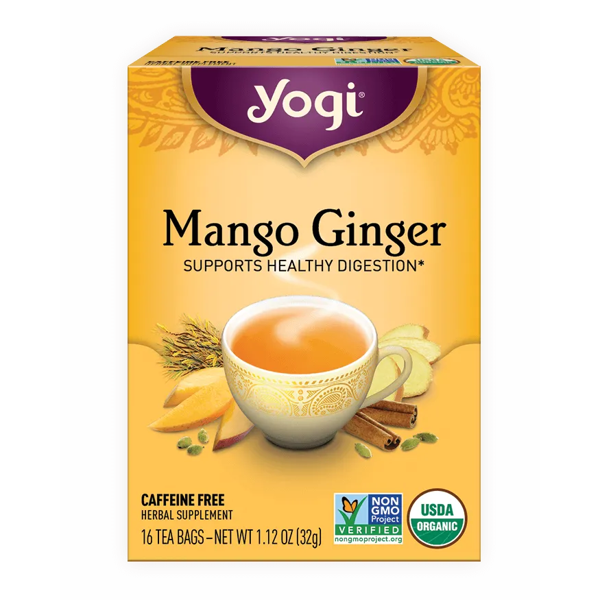 Yogi Tea Mango Ginger Tea-16 tea bags-N101 Nutrition