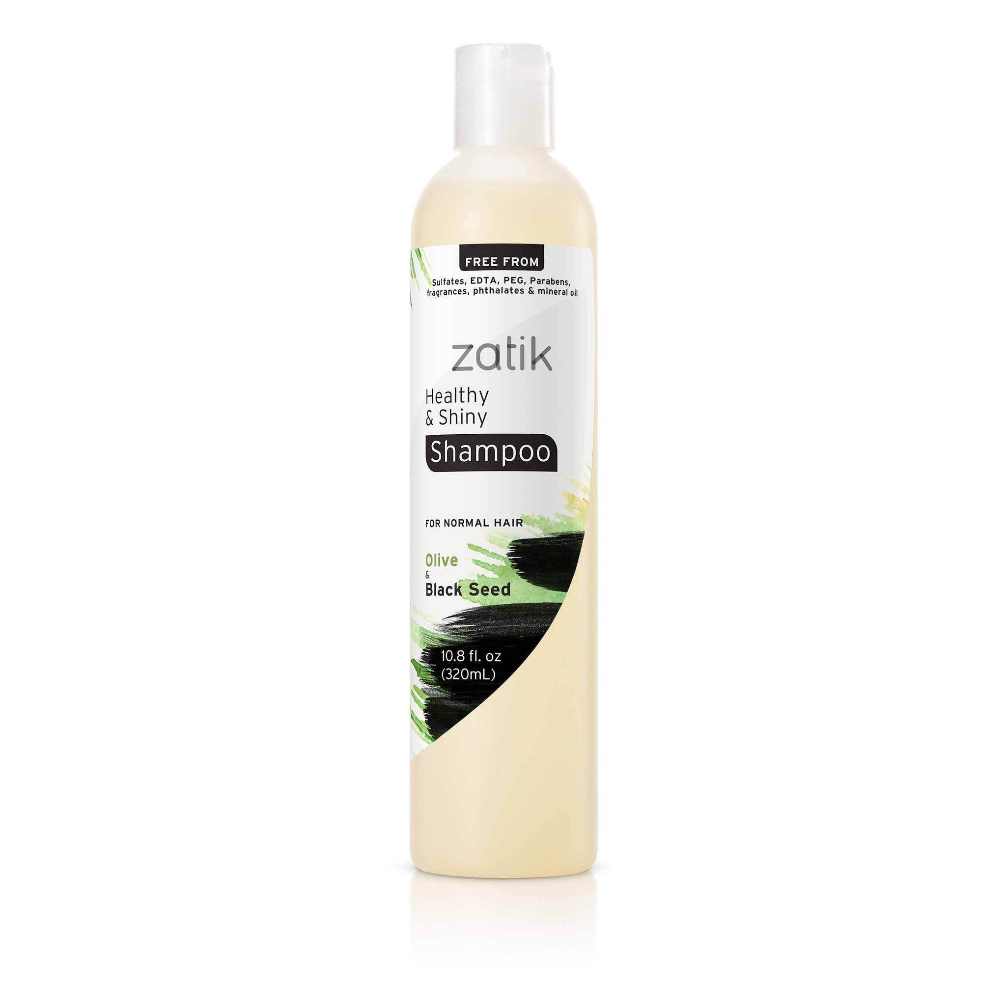 Zatik Healthy & Shiny Shampoo (Olive & Black Seed)-10.8 fl oz (320 mL)-N101 Nutrition