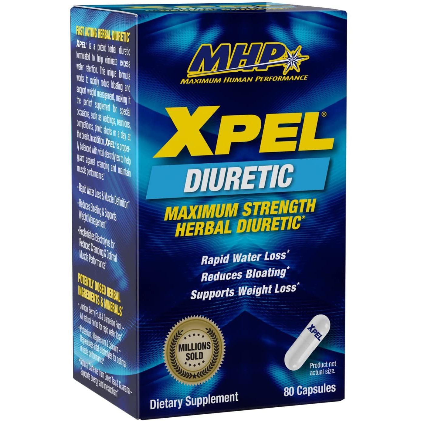 Xpel Diuretic with Maximum Strength (80 Capsules) by MHP at the Vitamin  Shoppe