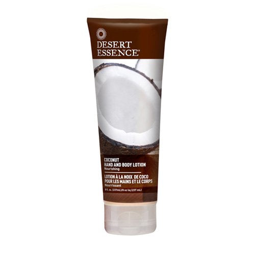Desert Essence Organics Hand and Body Lotion - Coconut-8 fl oz (237 mL)-N101 Nutrition